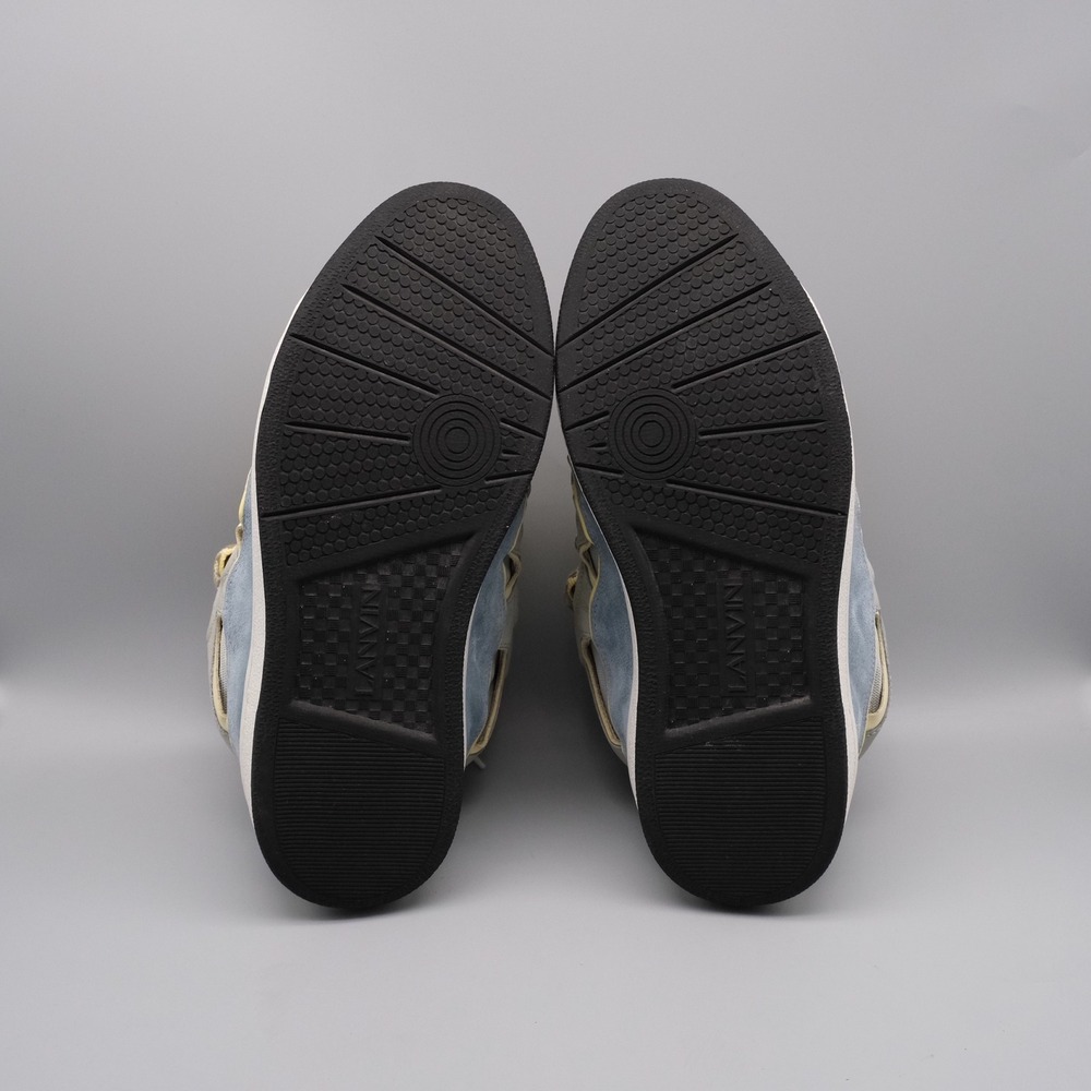 Lanvin Curb Sneakers Mens Size 44 US 11 Grey Blue Yellow Chunky Shoes - Picture 7 of 13